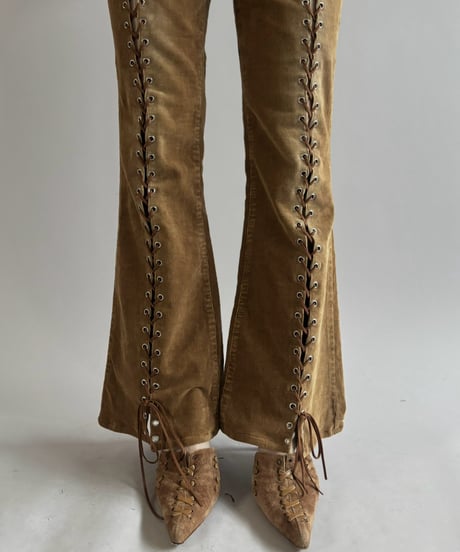 【RE;CIRCLE】 RE Lace-up Cords Pants / 261008-019