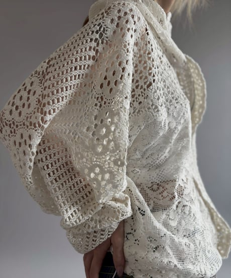 【RE;CIRCLE】RE Crochet  Hooded Blouson / 260709-015