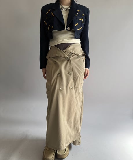 【RE;CIRCLE】 RE Trench Long Skirt  /261015-018
