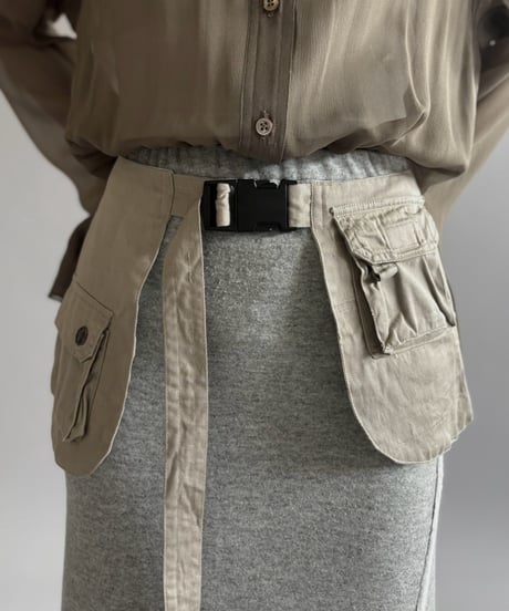 【RE;CIRCLE】  RE Fishing Vest Belt Bag / 260810-003