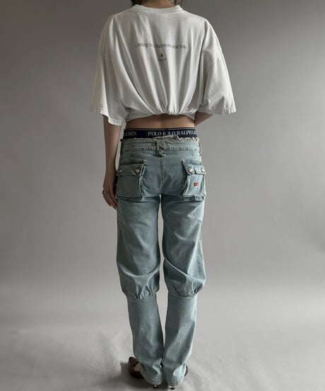 【USED】 Hanes APPLE X Cutoff T-Shirt / 260725-029