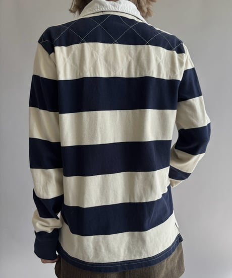 【USED】 RALPH LAUREN SPORT Stripe Rugger Shirt / 261017-026