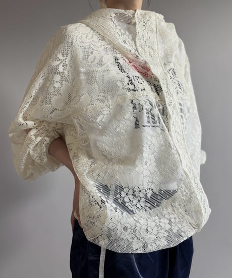 【RE;CIRCLE】RE Lace Hooded Jacket / 260824-007