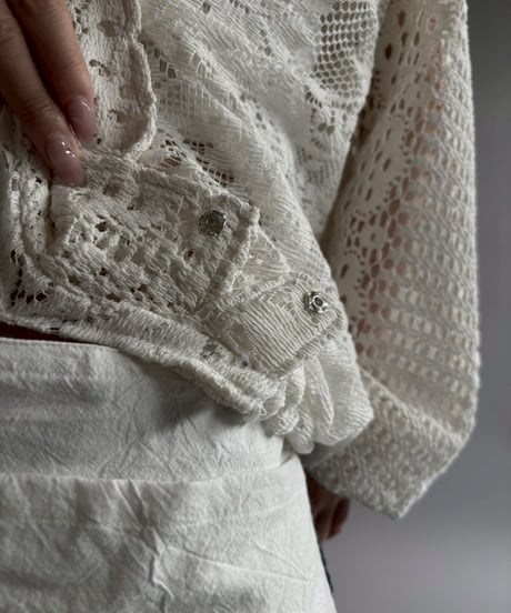 【RE;CIRCLE】RE Crochet  Hooded Blouson / 260709-015