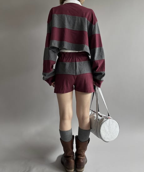 【RE;CIRCLE】 RE Cropped Rugger Shirt Set-Up  /261015-003