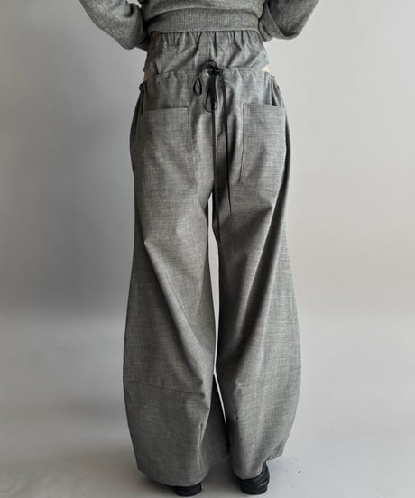 【Chinatsu Aoyama】 Suit Barrel Leg Pants  /  2601022-037