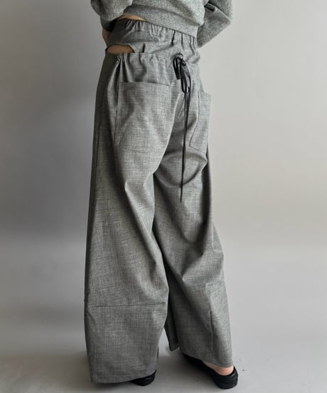 【Chinatsu Aoyama】 Suit Barrel Leg Pants  /  2601022-037