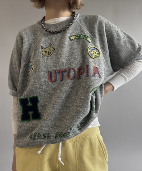 【RE;CIRCLE】 RE Mash up Products Handwritten Sweat Top  /261026-005
