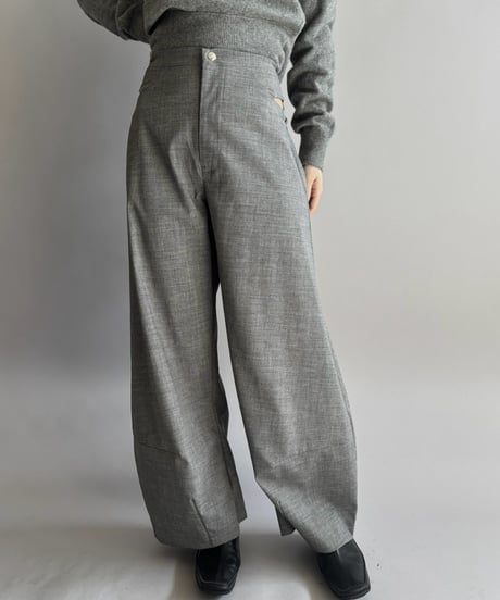 【Chinatsu Aoyama】 Suit Barrel Leg Pants  /  2601022-037