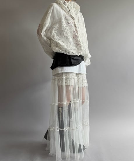 【RE;CIRCLE】RE Lace Hooded Jacket / 260824-001