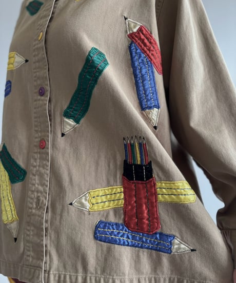 【USED】 Pencil Embroidered Shirt  / 260926-014