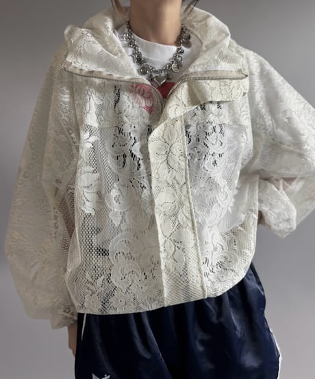 【RE;CIRCLE】RE Lace Hooded Jacket / 260824-008