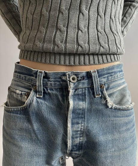 【USED】 80's Levi's Crash Selvage Denim Pants / 261017-025