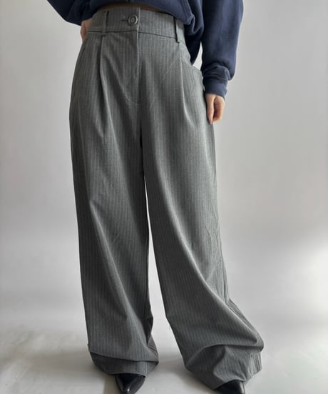 【USED】 Sfera Stripe Wide Pants / 261017-019