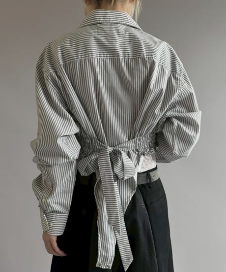 【RE;CIRCLE】RE Leotard Stripe Shirt / 260713-004