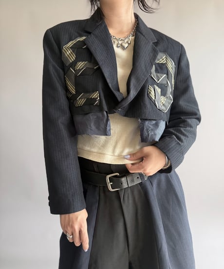 【RE;CIRCLE】 RE Numbering Tie Blazer  / 261019-007