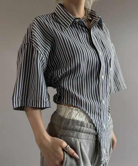 【RE;CIRCLE】RE Leotard Stripe S/S Shirt / 260713-007