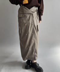 【RE;CIRCLE】 RE Trench Long Skirt  /261015-019