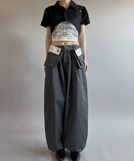 【Chinatsu Aoyama】 RE Makers Shirt Black / 260813-039