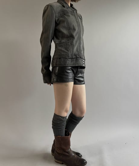【USED】 00's DKNY JEANS Double Biker Jacket  / 261003-027