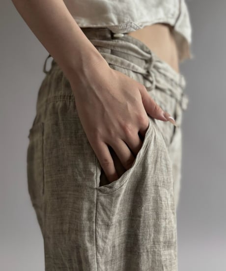 【USED】 Linen Ankle Length Pants / 260815-011