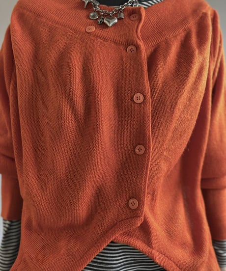 【RE;CIRCLE】 RE Deformed Acrylic Cardigan / 261005-006
