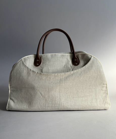【RE;CIRCLE】 RE French Bedcover Boston Bag Wappen Ivory /261015-040