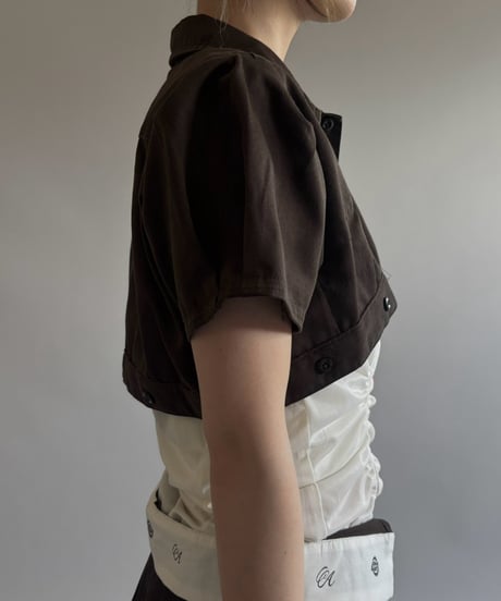 【Chinatsu Aoyama】 RE Makers Shirt Brown / 260813-024