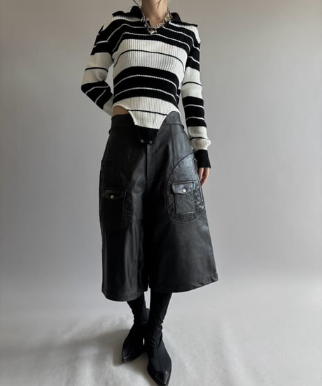 【RE;CIRCLE】 RE Rib Knit Leotard Top /261001-022