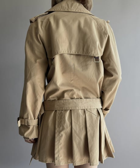 【RE;CIRCLE】 RE Pleated Hem Trench Coat  / 261019-027