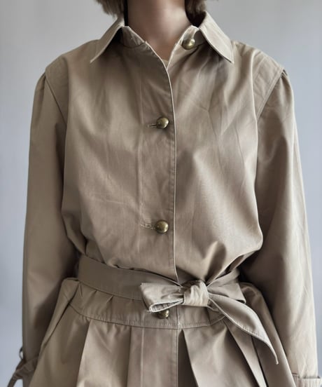【RE;CIRCLE】 RE Pleated Hem Trench Coat  / 261019-028