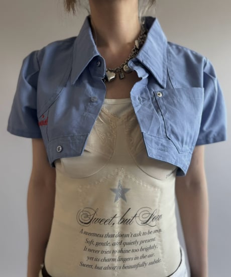 【Chinatsu Aoyama】 RE Makers Shirt Blue / 260813-033