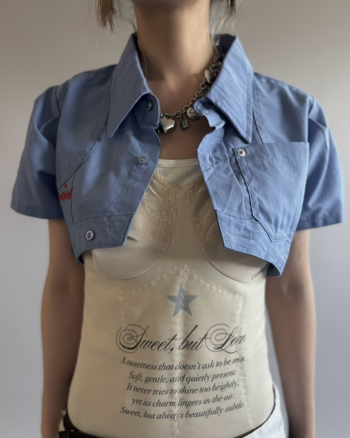 Chinatsu Aoyama】 RE Makers Shirt Blue / 260813