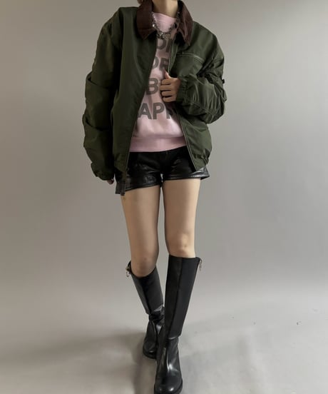 【RE;CIRCLE】 RE Corduroy Collar MA-1 Jacket / 261008-013