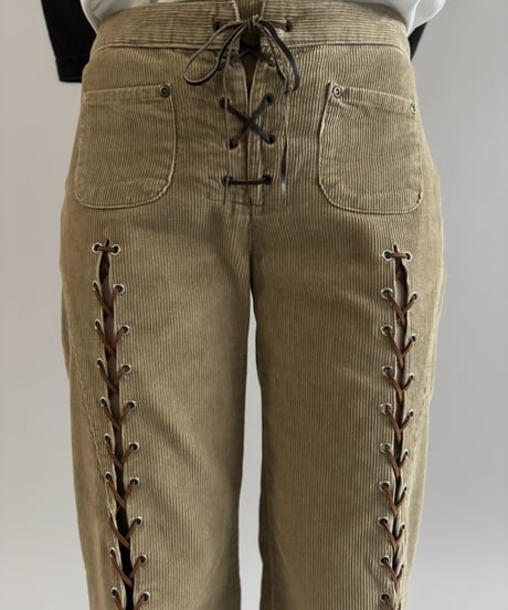 【RE;CIRCLE】 RE Lace-up Cords Pants / 261008-016