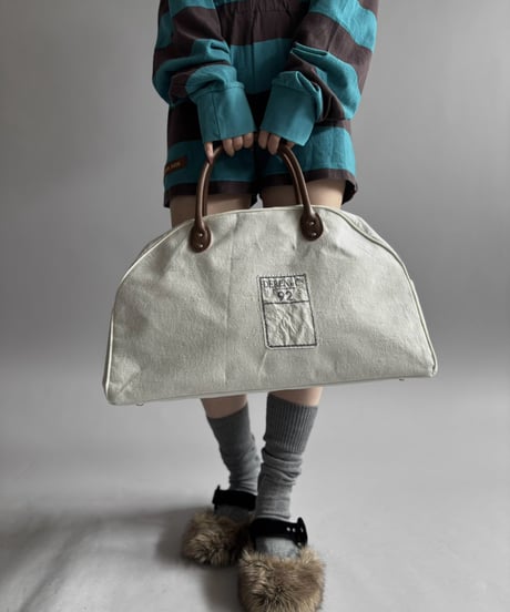【RE;CIRCLE】 RE French Bedcover Boston Bag Plain  /261015-038