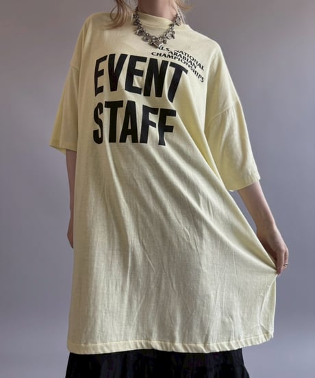 【USED】 Made in USA 80~90's EVENT STAFF T-Shirt/ 260711-019
