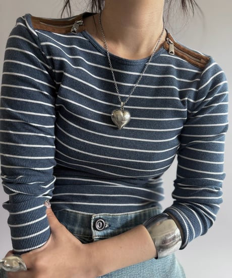【USED】 Lauren Ralph Lauren Zip Design Top / 260905-026