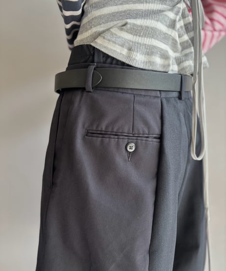 【Chinatsu Aoyama】 Suit Docking Wide Pants  /  2601022-005