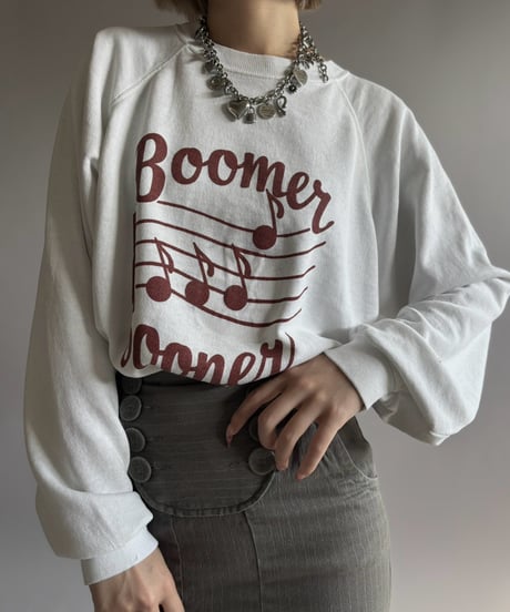 【USED】 80's Hanes Note Print Sweat / 261024-001