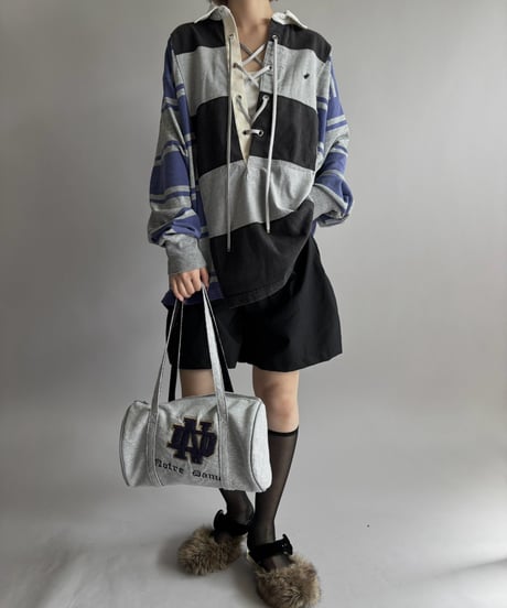 【RE;CIRCLE】 RE Lace-Up Rugger Shirt  /261015-008