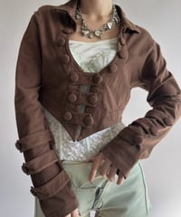 【USED】 Cropped Sweat Napoleon Jacket / 261024-007