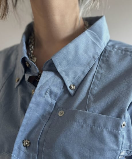 【Chinatsu Aoyama】 RE Makers Shirt Blue / 260813-034