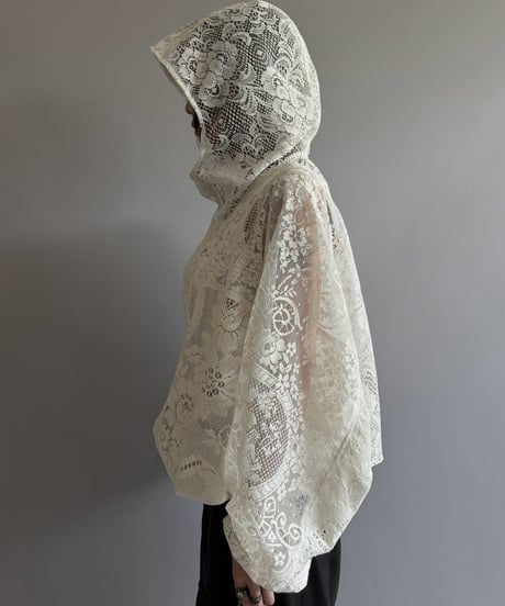 【RE;CIRCLE】RE Lace Hooded Jacket / 260824-015