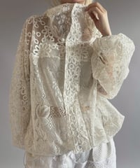【RE;CIRCLE】RE Crochet  Hooded Blouson / 260709-016