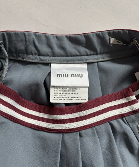 【USED】 Made in Italy miu miu Star Button Skirt / 261031-028