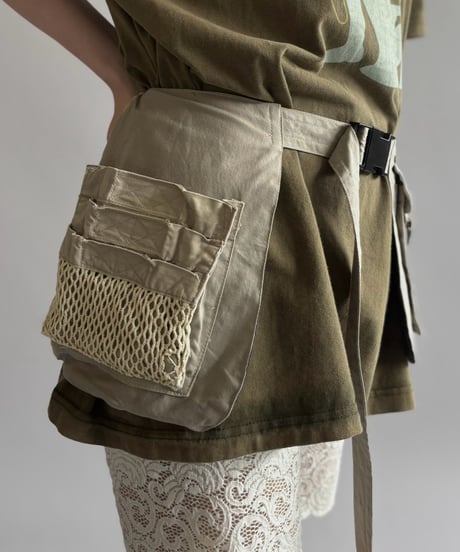 【RE;CIRCLE】  RE Fishing Vest Belt Bag / 260810-009