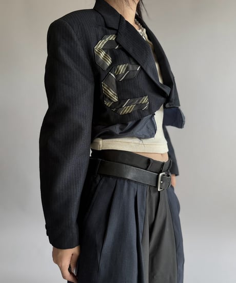 【RE;CIRCLE】 RE Numbering Tie Blazer  / 261019-007