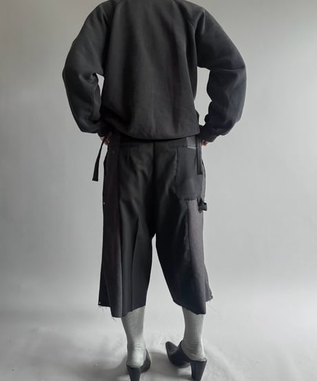 【Chinatsu Aoyama】 Re Suit Double Knee Shorts / 260921-002