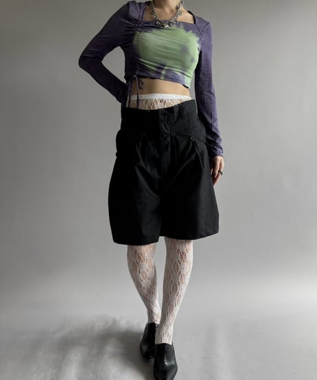 【USED】 Paloma-Wool Cropped Sheer Top / 260926-021